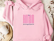 Autism Acceptance Retro Pink Hoodie-Light Pink-Neurodiversity, ADHD & Autism Awareness & Acceptance Hoodie by Daily Bloom