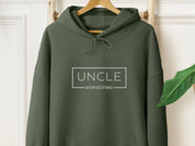 Autism Acceptance Uncle Box Hoodie-Military Green-Neurodiversity, ADHD & Autism Awareness & Acceptance Hoodie by Daily Bloom