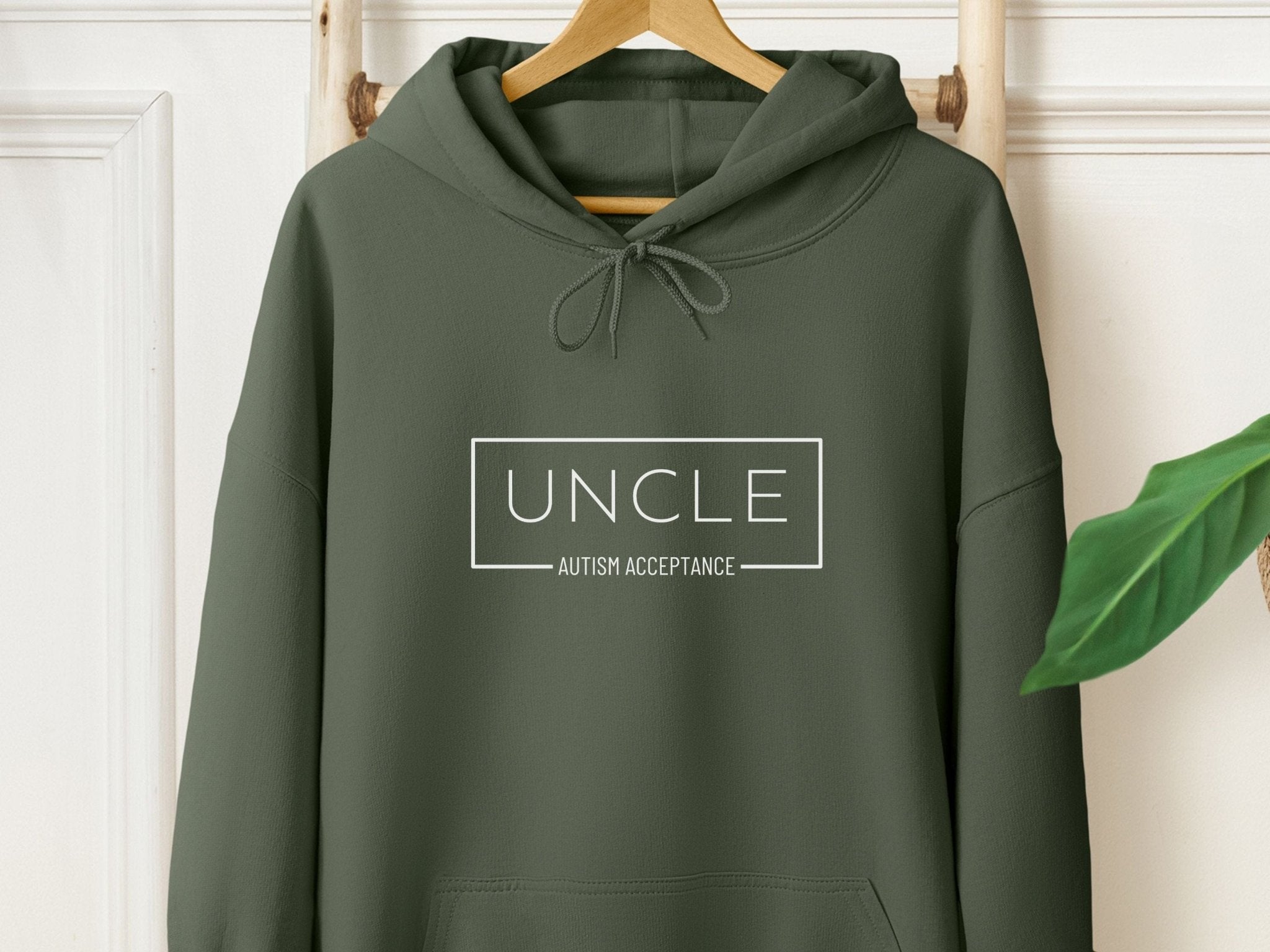 Autism Hoodie - Autism Acceptance Uncle Box Hoodie - Daily Bloom