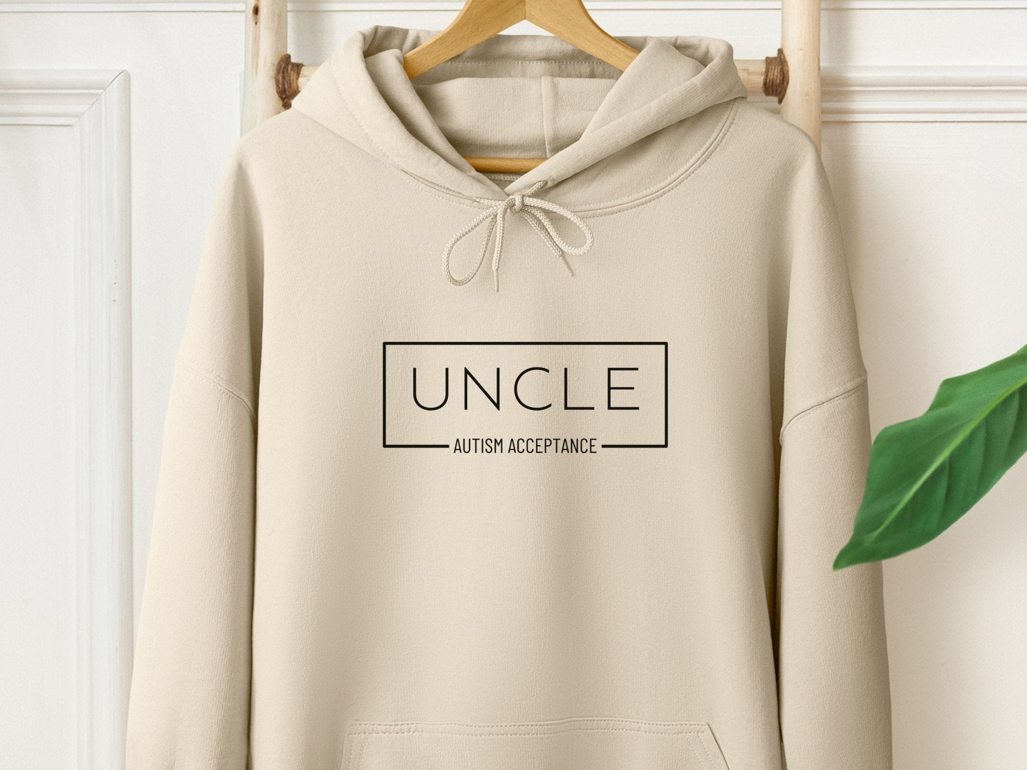Autism Hoodie - Autism Acceptance Uncle Box Hoodie - Daily Bloom