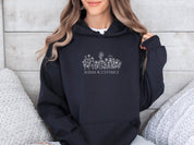 Autism Acceptance Wildflowers Outline Hoodie-Neurodiversity, ADHD & Autism Awareness & Acceptance Hoodie by Daily Bloom
