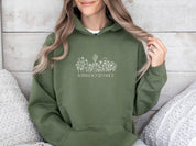 Autism Acceptance Wildflowers Outline Hoodie-Neurodiversity, ADHD & Autism Awareness & Acceptance Hoodie by Daily Bloom