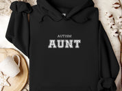 Autism Aunt Hoodie - Collegiate Edition-Black-Neurodiversity, ADHD & Autism Awareness & Acceptance Hoodie by Daily Bloom