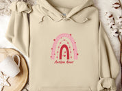 Autism Aunt Rainbow Hoodie-Sand-Neurodiversity, ADHD & Autism Awareness & Acceptance Hoodie by Daily Bloom