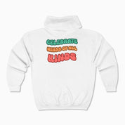 Autism Hoodie By Daily Bloom Autism Awareness 2025 - Celebrate Minds of All Kinds Zip Up Hoodie