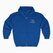 Autism Hoodie By Daily Bloom Autism Awareness 2025 - Infinity Acceptance Zip Up Hoodie Royal / S