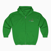 Autism Hoodie By Daily Bloom Autism Awareness 2025 - Loop of Acceptance Zip Up Hoodie Irish Green / S