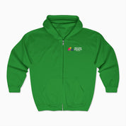 Autism Hoodie By Daily Bloom Autism Awareness 2025 - Spectrum in Bloom Zip Up Hoodie Irish Green / S