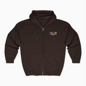 Autism Hoodie By Daily Bloom Autism Awareness 2025 - Tree of Acceptance Zip Up Hoodie Dark Chocolate / S