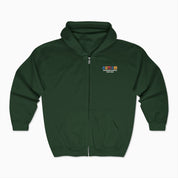 Autism Hoodie By Daily Bloom Autism Awareness 2025 - Tree of Acceptance Zip Up Hoodie Forest Green / S