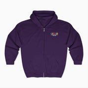 Autism Hoodie By Daily Bloom Autism Awareness 2025 - Tree of Acceptance Zip Up Hoodie Purple / S
