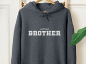Autism Brother College Men's Hoodie-Dark Heather-Neurodiversity, ADHD & Autism Awareness & Acceptance Hoodie by Daily Bloom