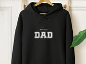 Autism Dad College Hoodie-Black-Neurodiversity, ADHD & Autism Awareness & Acceptance Hoodie by Daily Bloom
