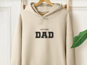 Autism Dad College Hoodie-Sand-Neurodiversity, ADHD & Autism Awareness & Acceptance Hoodie by Daily Bloom