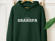 Autism Grandpa College Hoodie-Forest Green-Neurodiversity, ADHD & Autism Awareness & Acceptance Hoodie by Daily Bloom