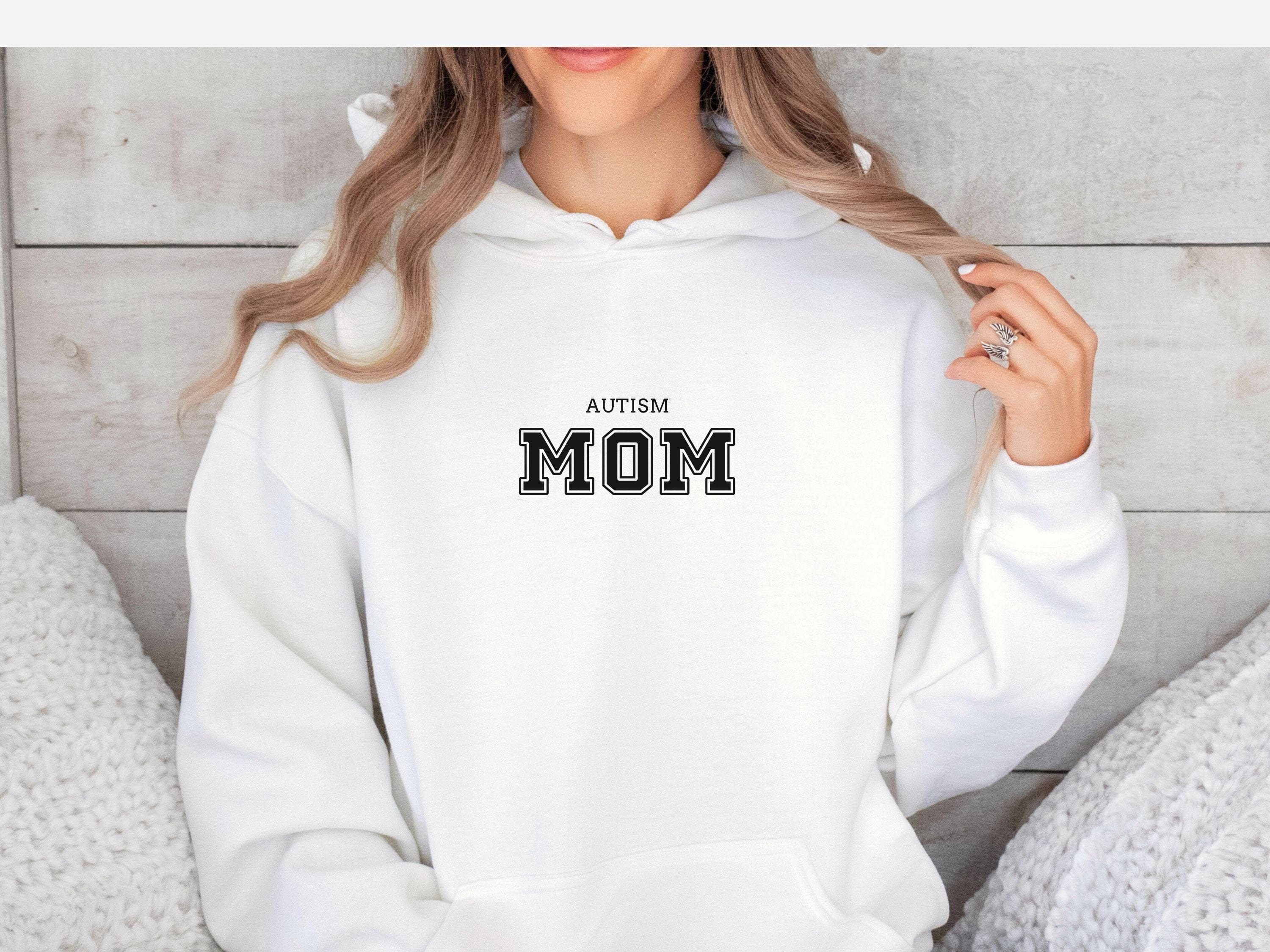 Autism Mom Hoodie - Collegiate Edition-Neurodiversity, ADHD & Autism Awareness & Acceptance Hoodie by Daily Bloom