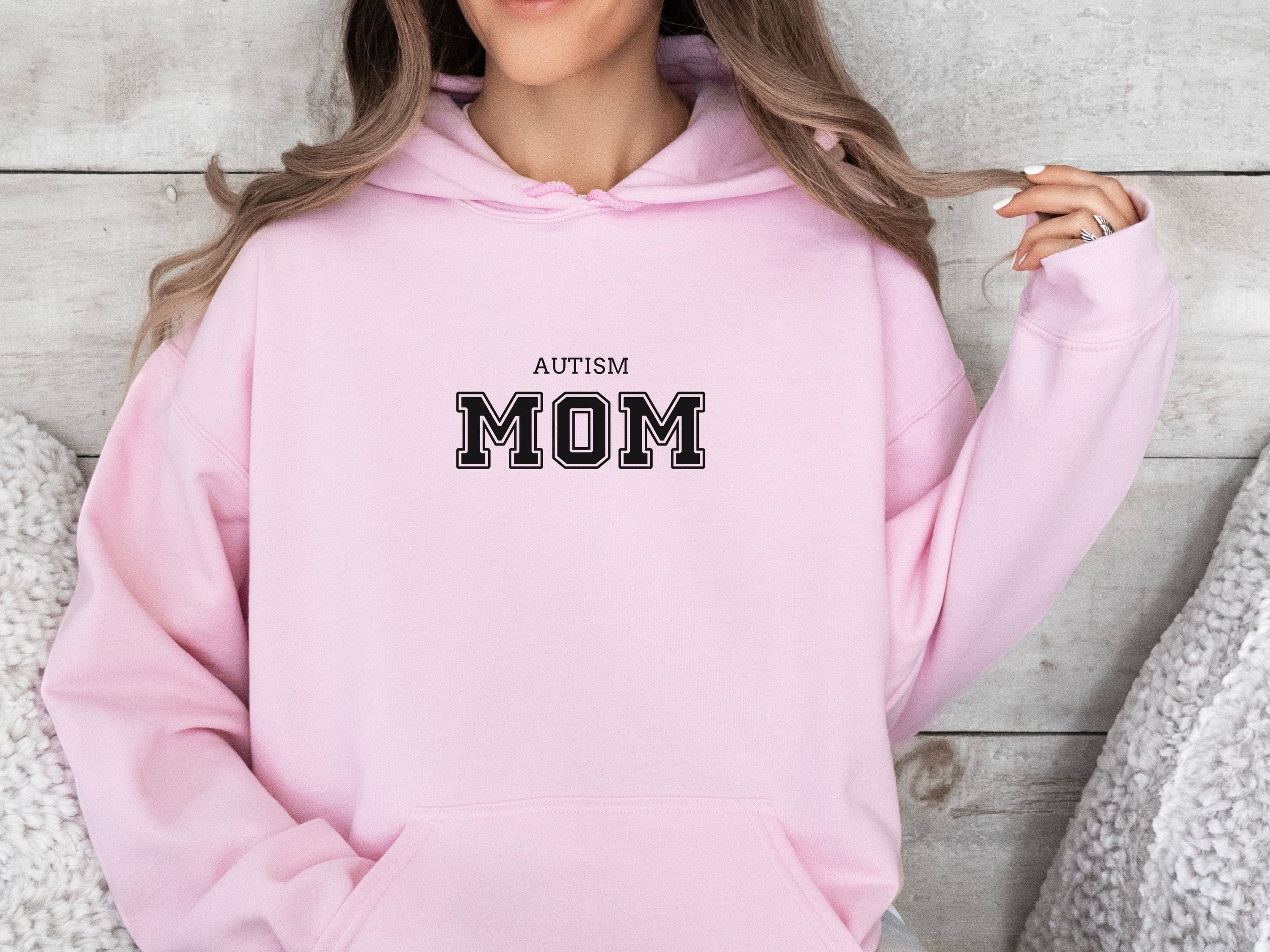 Autism Mom Hoodie - Collegiate Edition-Neurodiversity, ADHD & Autism Awareness & Acceptance Hoodie by Daily Bloom