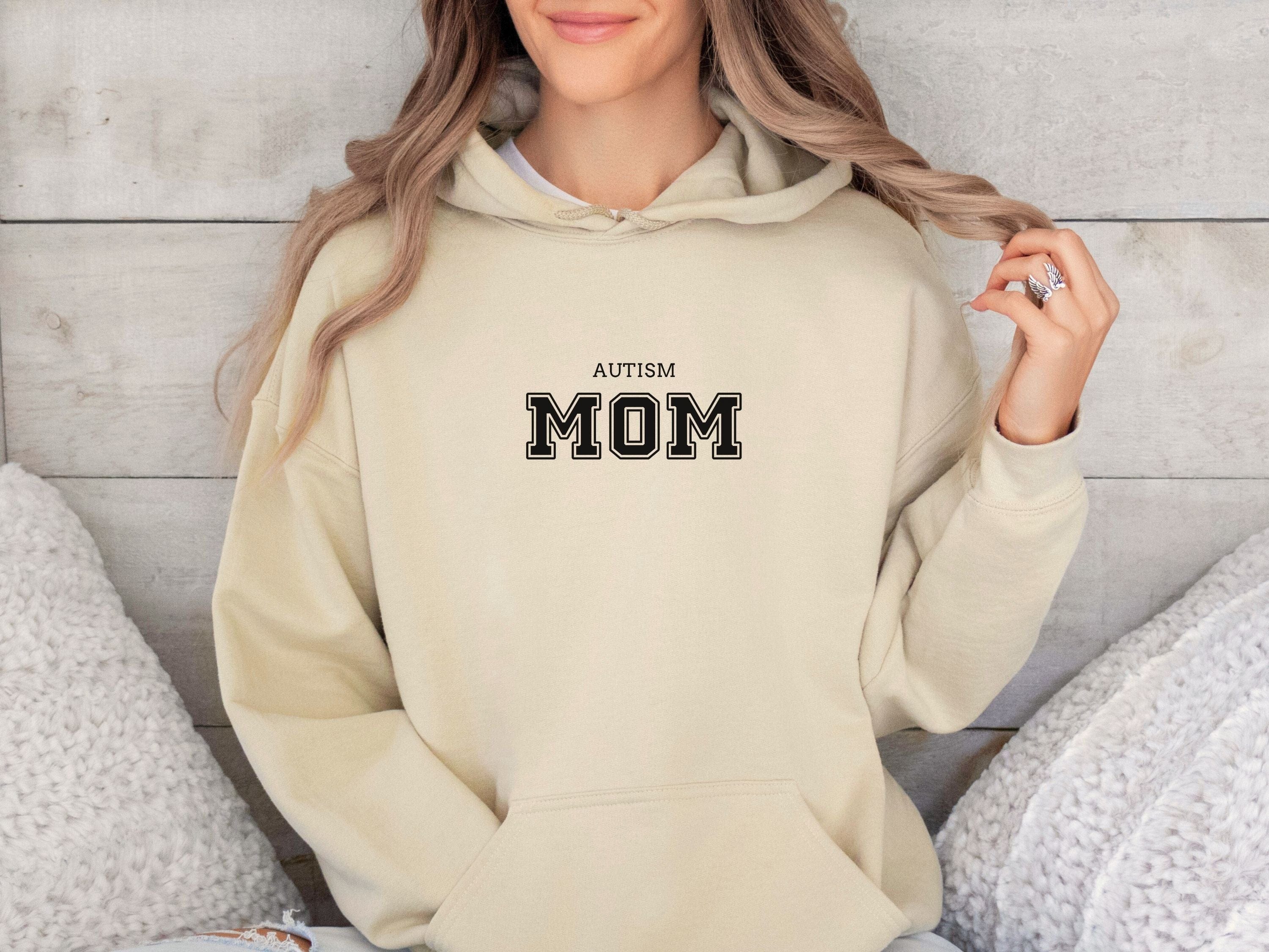 Autism Mom Hoodie - Collegiate Edition-Neurodiversity, ADHD & Autism Awareness & Acceptance Hoodie by Daily Bloom