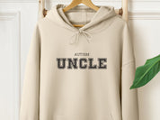 Autism Uncle College Hoodie-Sand-Neurodiversity, ADHD & Autism Awareness & Acceptance Hoodie by Daily Bloom