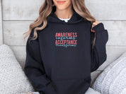 Awareness Informs Acceptance Transforms Hoodie-Neurodiversity, ADHD & Autism Awareness & Acceptance Hoodie by Daily Bloom