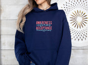 Awareness Informs Acceptance Transforms Hoodie-Neurodiversity, ADHD & Autism Awareness & Acceptance Hoodie by Daily Bloom