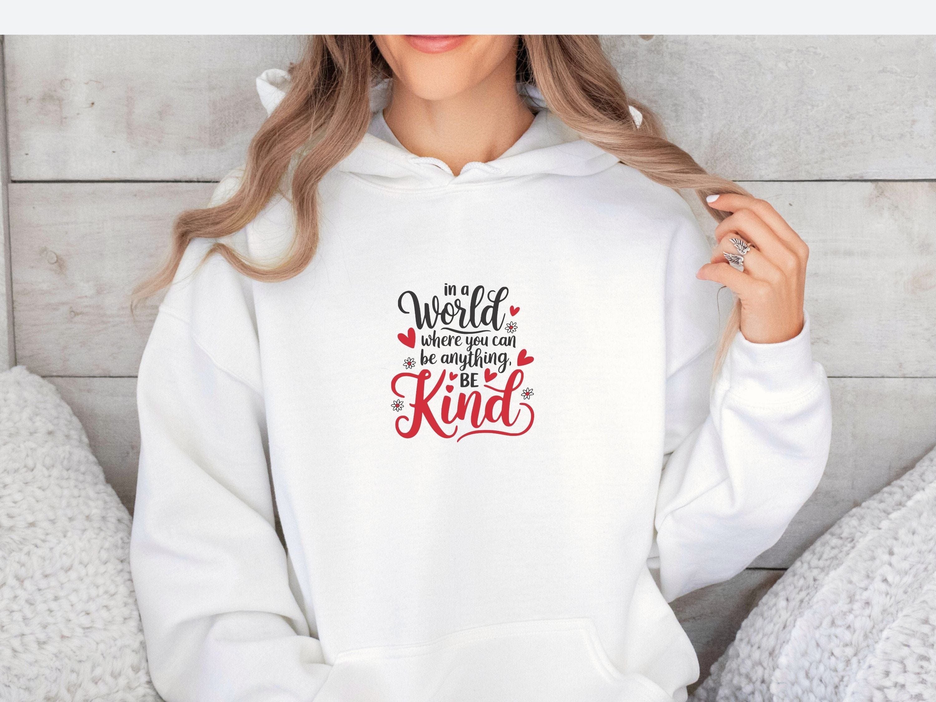 Be Kind Love Hearts Hoodie-Neurodiversity, ADHD & Autism Awareness & Acceptance Hoodie by Daily Bloom