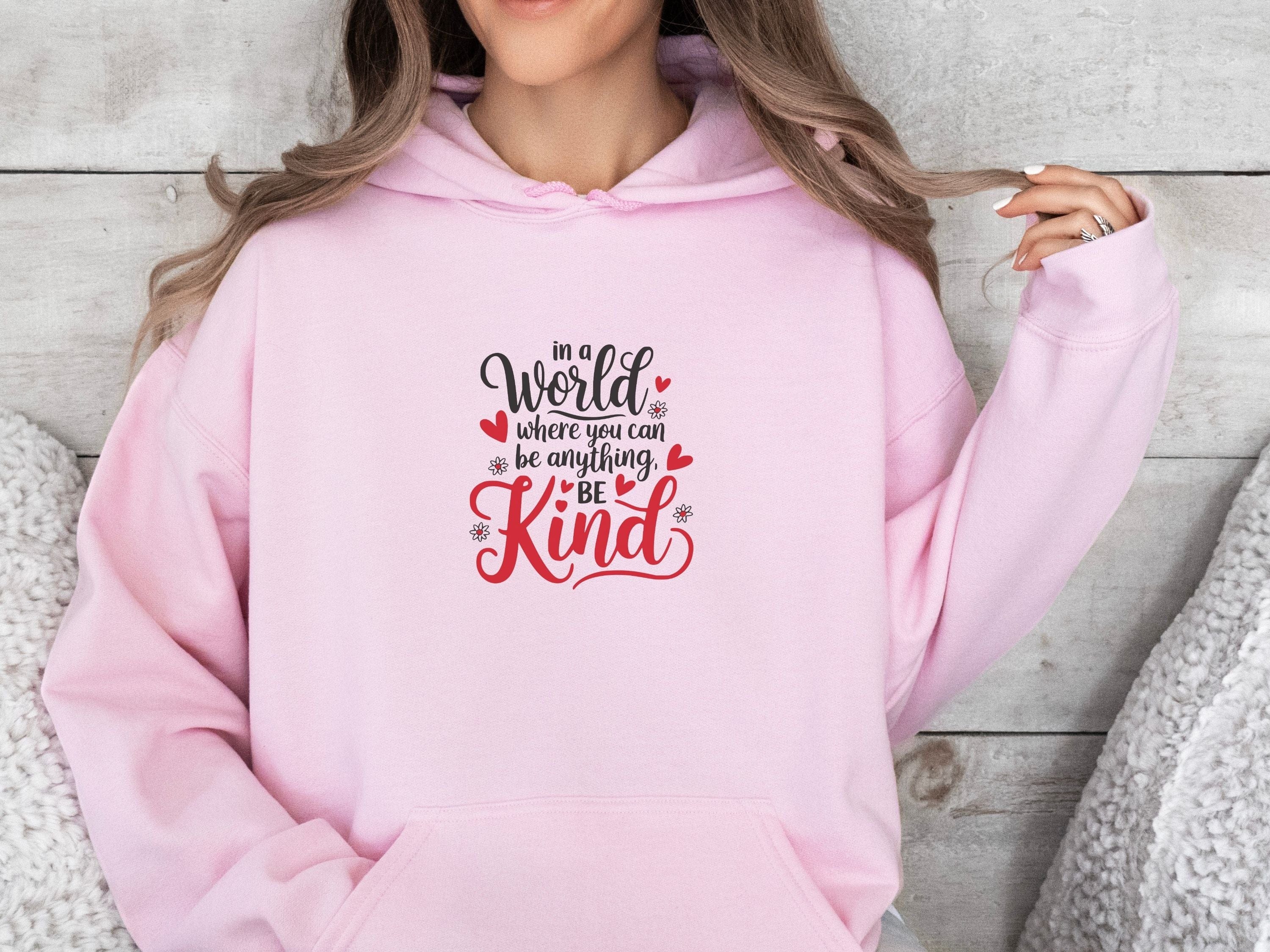 Be Kind Love Hearts Hoodie-Neurodiversity, ADHD & Autism Awareness & Acceptance Hoodie by Daily Bloom