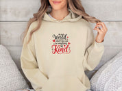 Be Kind Love Hearts Hoodie-Neurodiversity, ADHD & Autism Awareness & Acceptance Hoodie by Daily Bloom