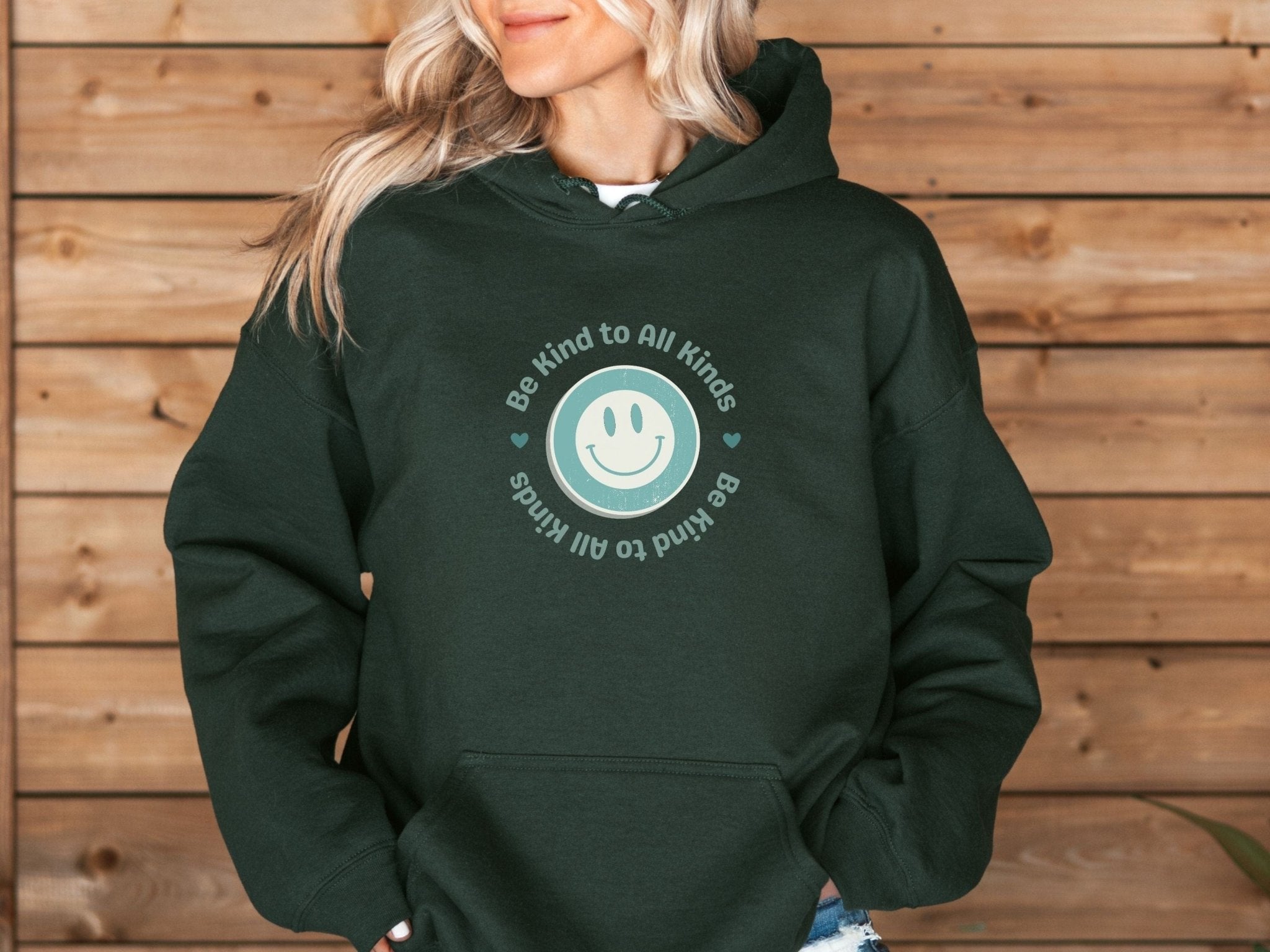 Autism Hoodie - Be Kind to all Kinds Smiley Hoodie - Daily Bloom