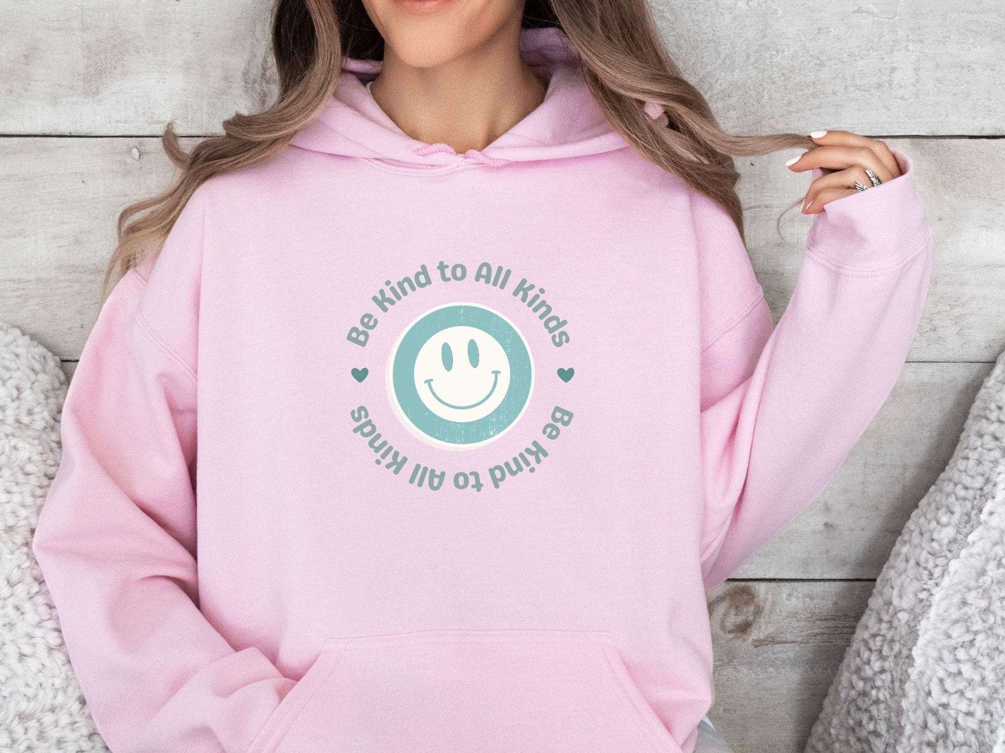 Autism Hoodie - Be Kind to all Kinds Smiley Hoodie - Daily Bloom