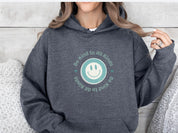 Be Kind to all Kinds Smiley Hoodie-Neurodiversity, ADHD & Autism Awareness & Acceptance Hoodie by Daily Bloom