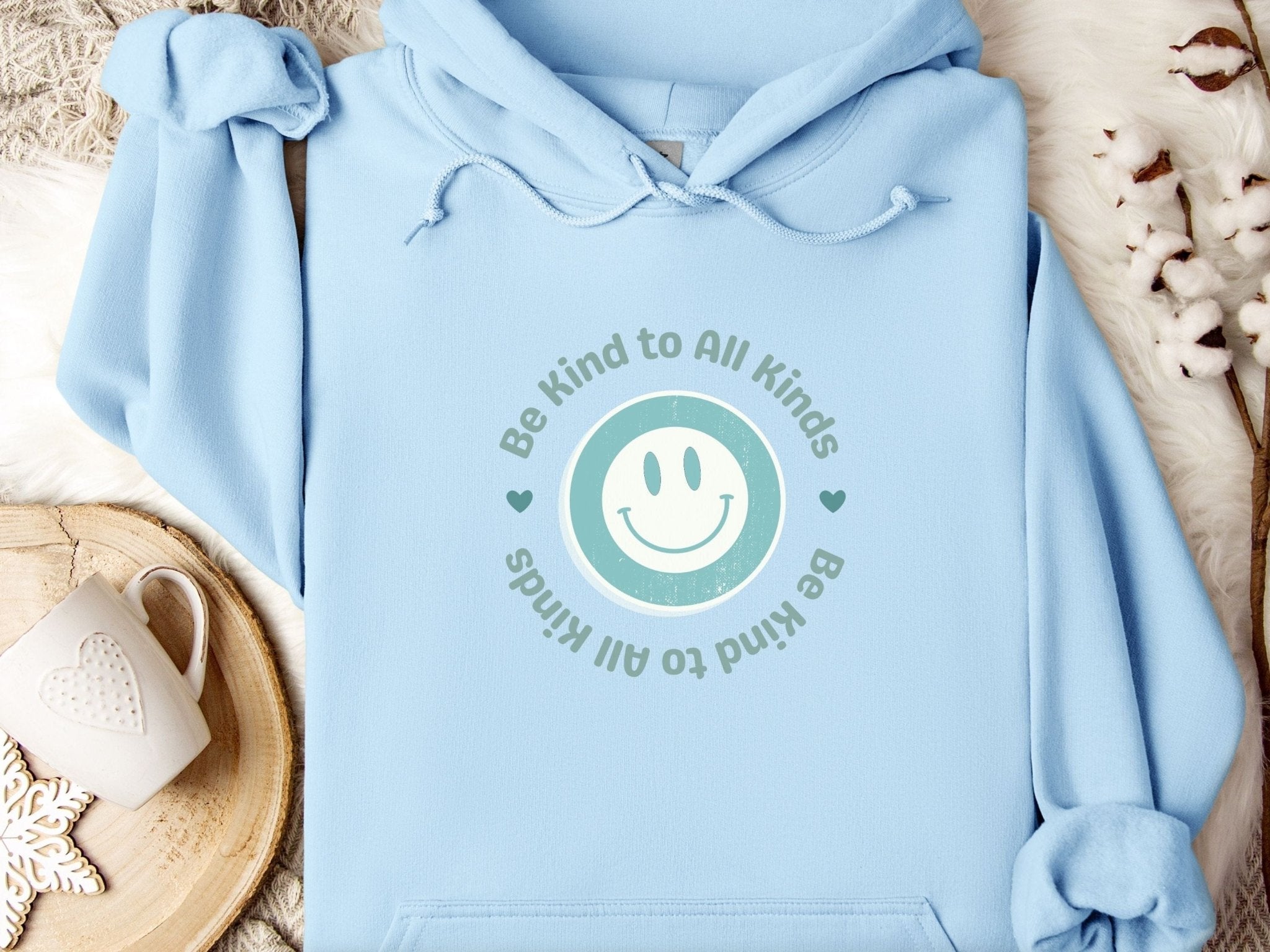 Autism Hoodie - Be Kind to all Kinds Smiley Hoodie - Daily Bloom