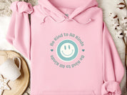 Be Kind to all Kinds Smiley Hoodie-Light Pink-Neurodiversity, ADHD & Autism Awareness & Acceptance Hoodie by Daily Bloom