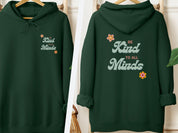 Be Kind to All Minds Hoodie-Forest Green-Neurodiversity, ADHD & Autism Awareness & Acceptance Hoodie by Daily Bloom