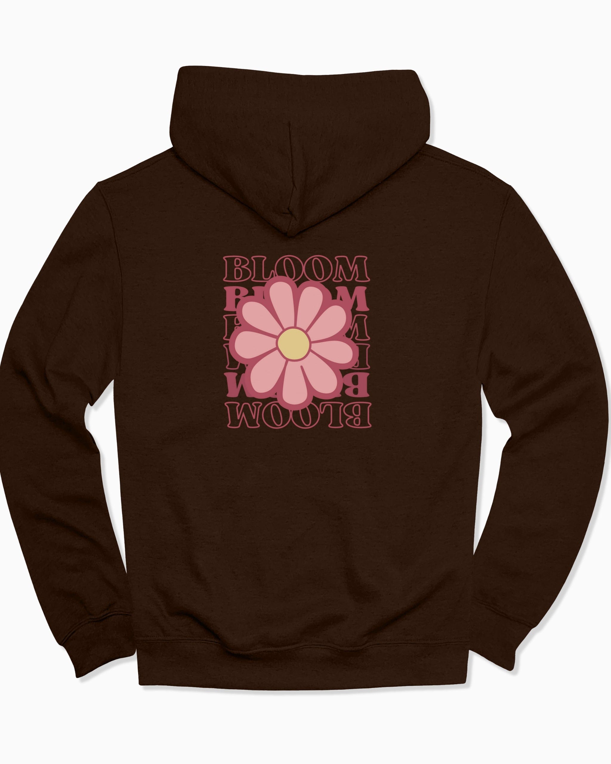 Bloom Daisy Hoodie-Dark Chocolate-Neurodiversity, ADHD & Autism Awareness & Acceptance Hoodie by Daily Bloom