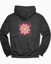 Bloom Daisy Hoodie-Dark Heather-Neurodiversity, ADHD & Autism Awareness & Acceptance Hoodie by Daily Bloom