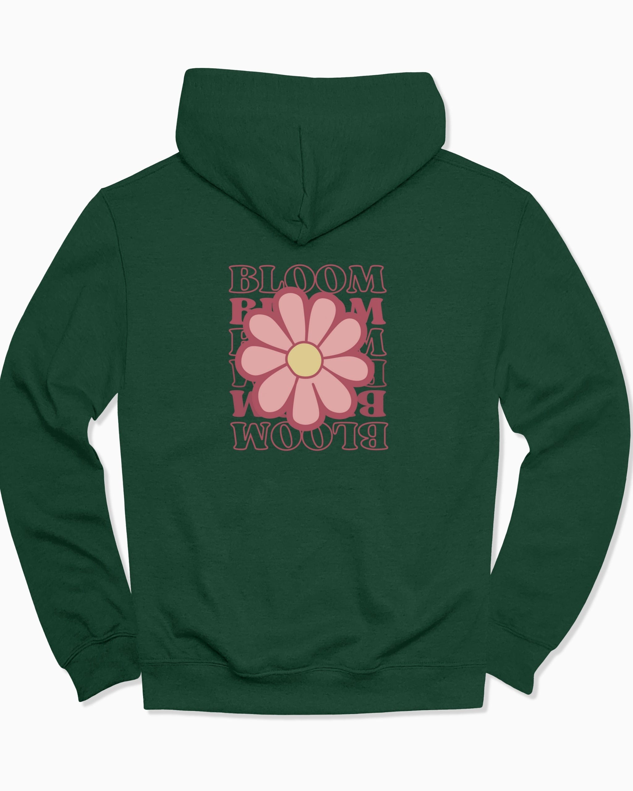 Bloom Daisy Hoodie-Forest Green-Neurodiversity, ADHD & Autism Awareness & Acceptance Hoodie by Daily Bloom