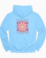 Bloom Daisy Hoodie-Light Blue-Neurodiversity, ADHD & Autism Awareness & Acceptance Hoodie by Daily Bloom