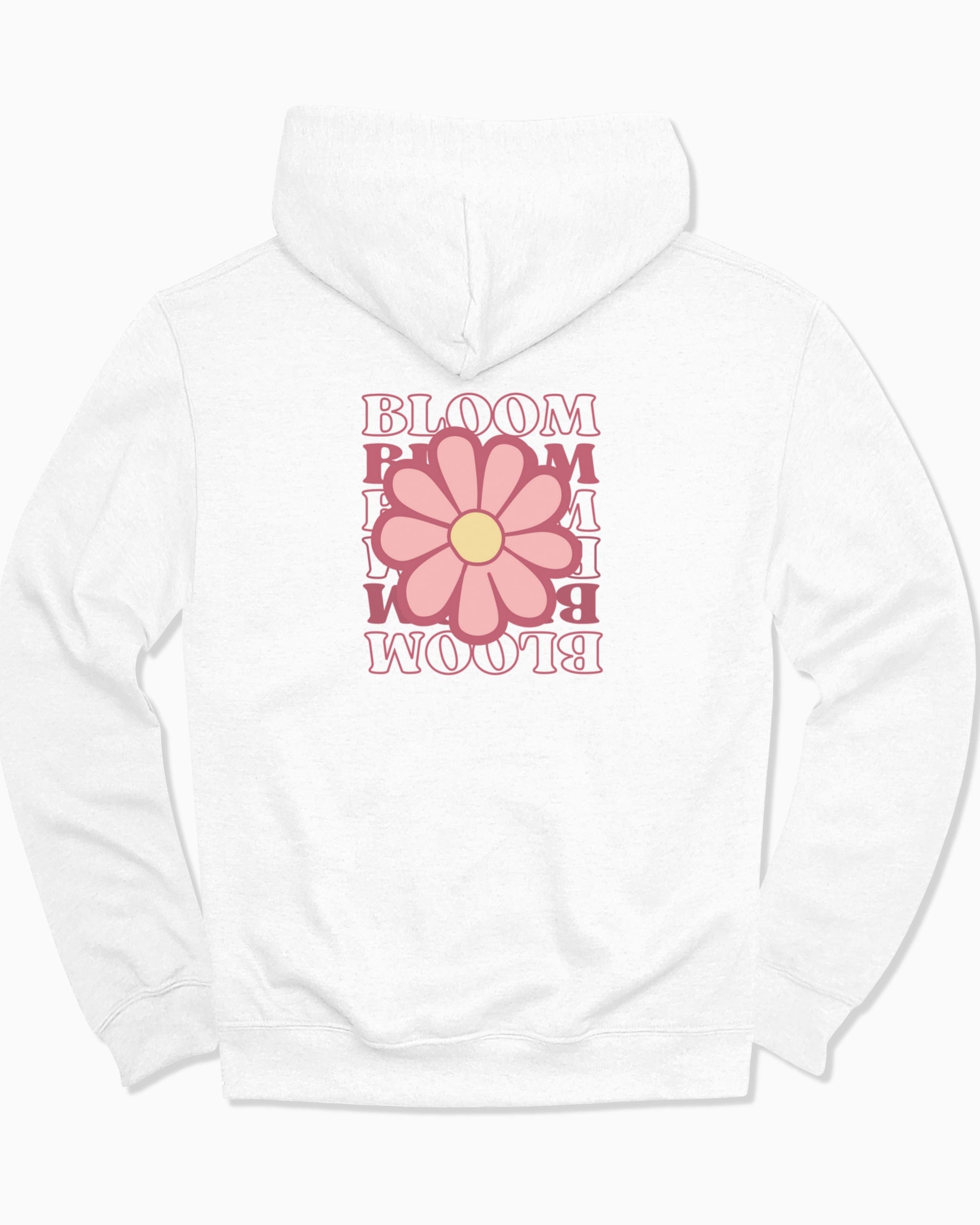 Bloom Daisy Hoodie-White-Neurodiversity, ADHD & Autism Awareness & Acceptance Hoodie by Daily Bloom