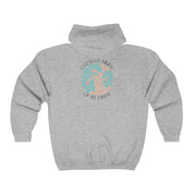 Celebrate Minds of All Kinds Full Zip Hoodie-Sport Grey-Neurodiversity, ADHD & Autism Awareness & Acceptance Hoodie by Daily Bloom