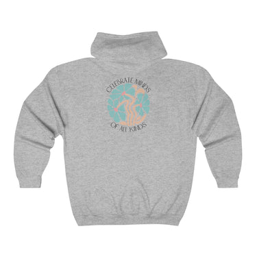 Autism Hoodie - Celebrate Minds of All Kinds Full Zip Hoodie - Daily Bloom