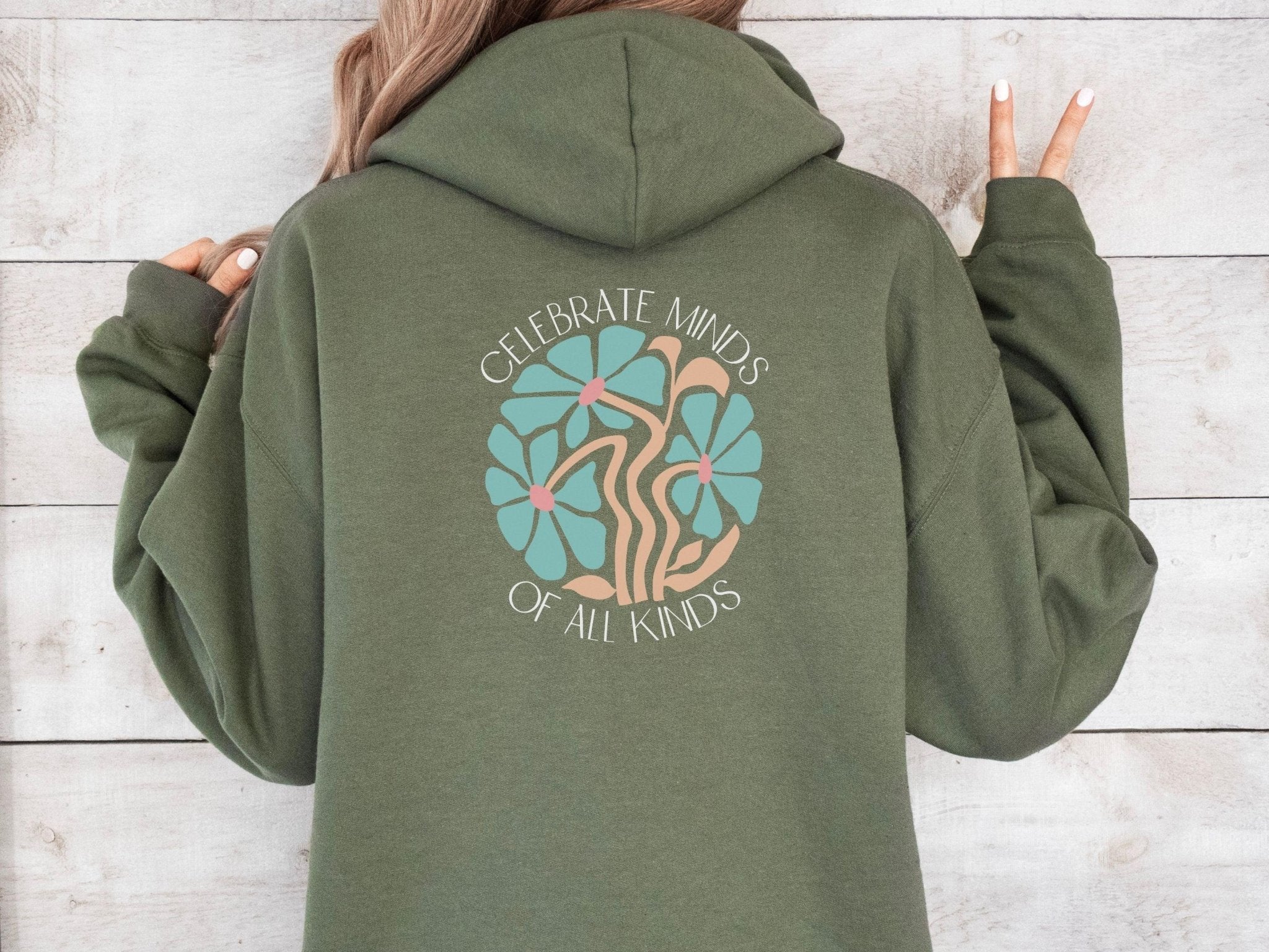 Autism Hoodie - Celebrate Minds of All Kinds Hoodie - Daily Bloom
