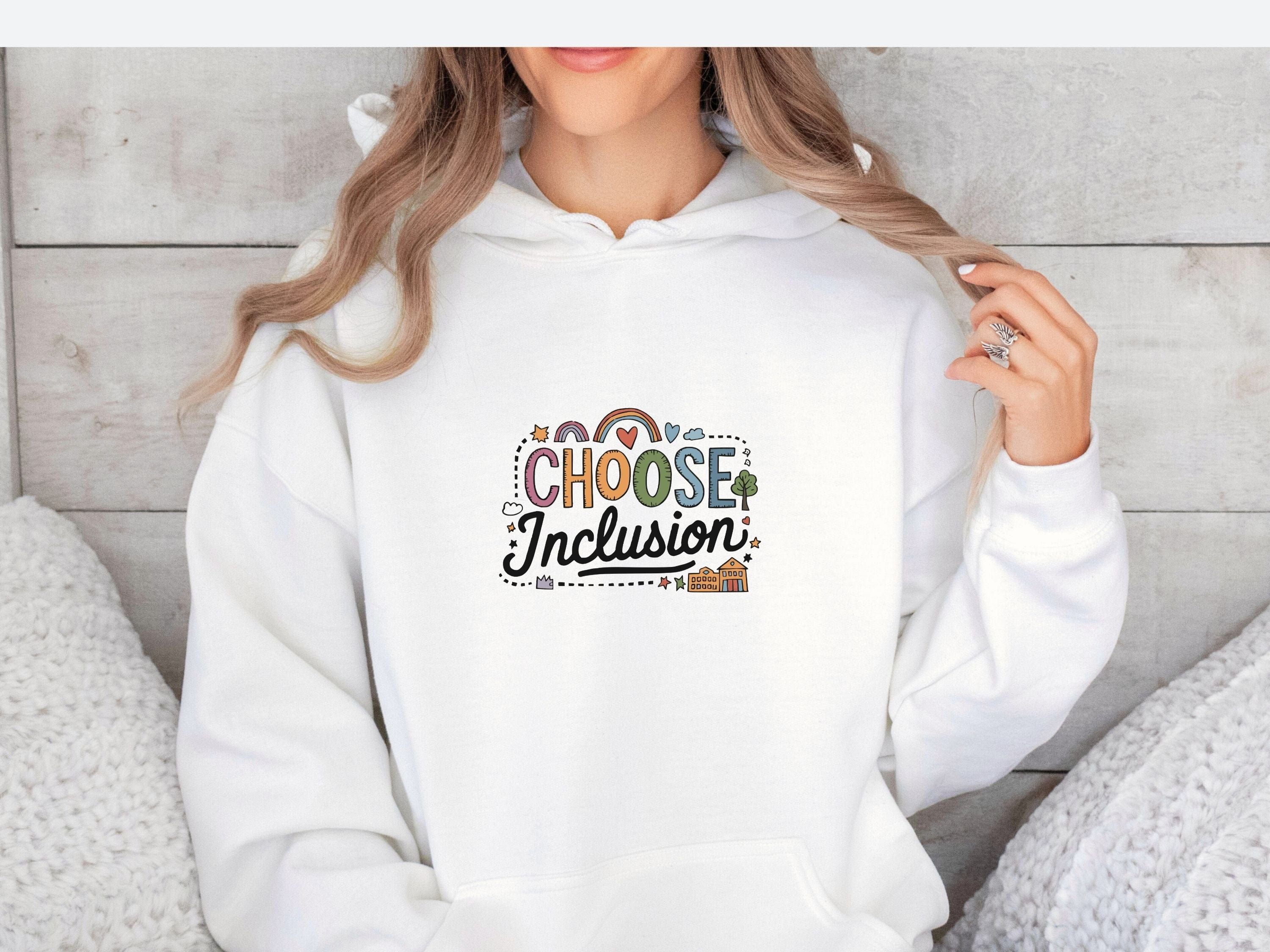 Choose Inclusion Hoodie-Neurodiversity, ADHD & Autism Awareness & Acceptance Hoodie by Daily Bloom