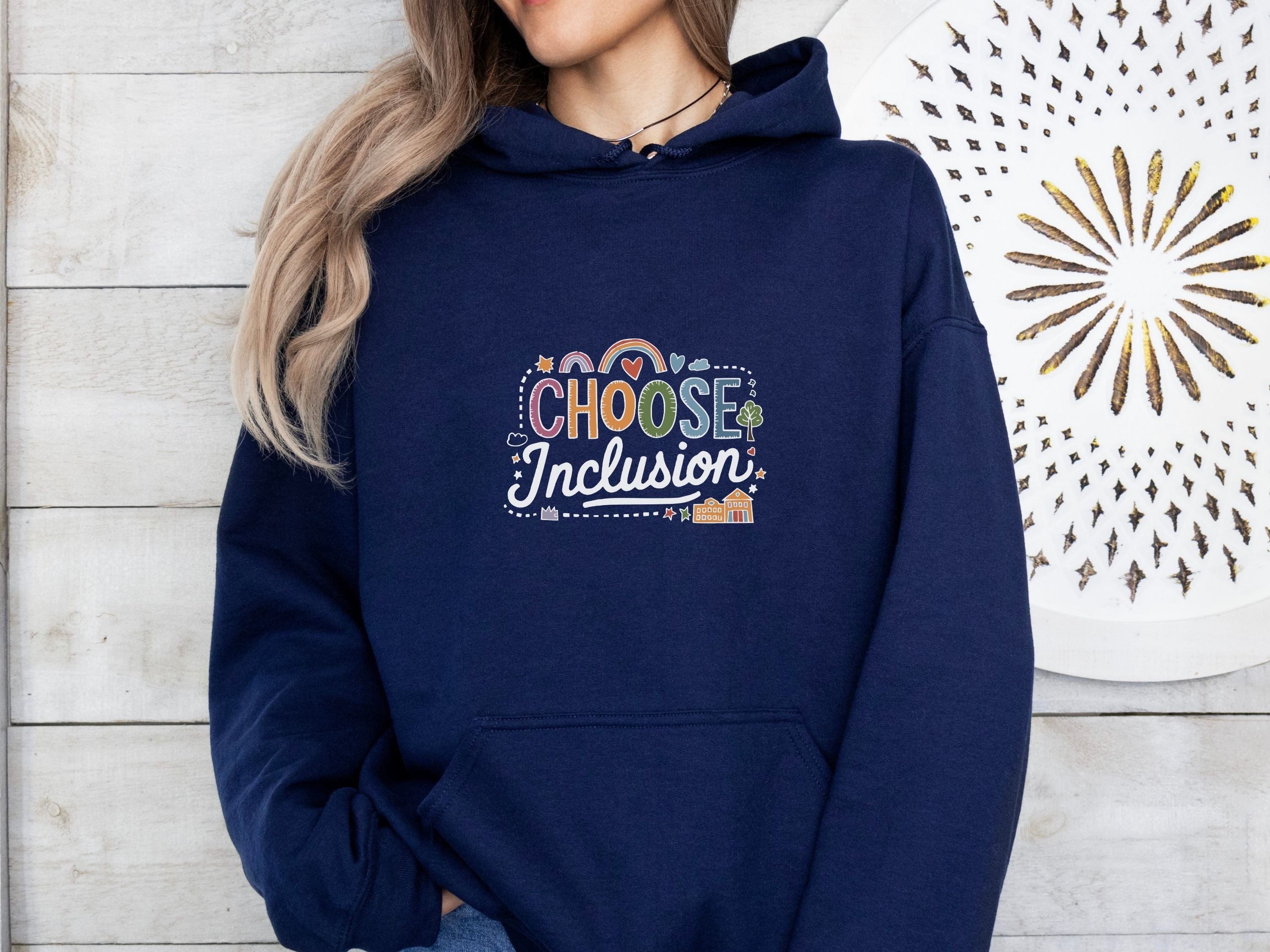 Choose Inclusion Hoodie-Neurodiversity, ADHD & Autism Awareness & Acceptance Hoodie by Daily Bloom
