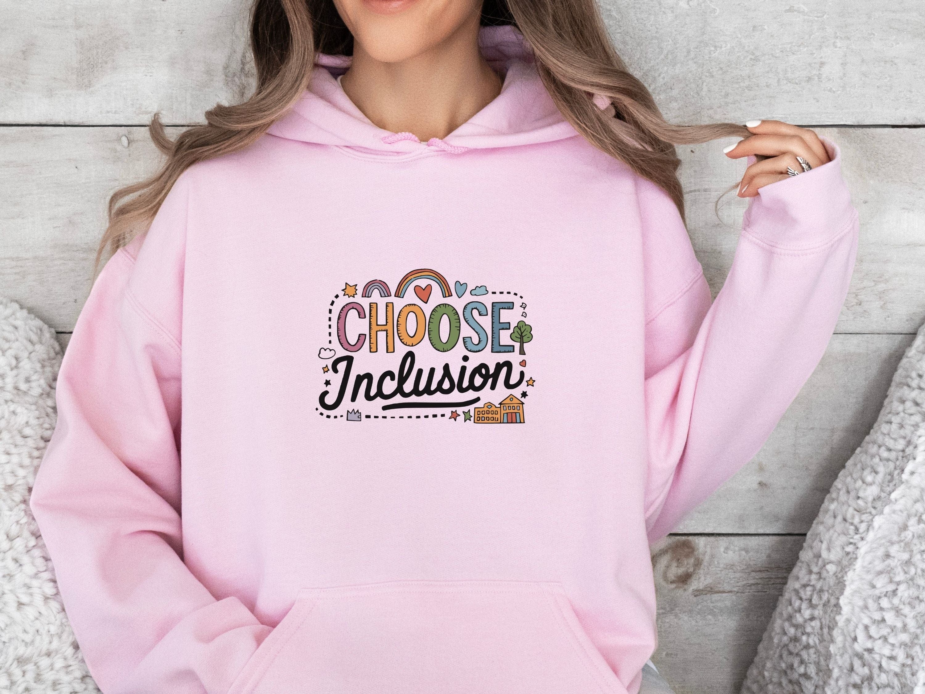 Choose Inclusion Hoodie-Neurodiversity, ADHD & Autism Awareness & Acceptance Hoodie by Daily Bloom