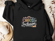 Choose Inclusion Hoodie-Black-Neurodiversity, ADHD & Autism Awareness & Acceptance Hoodie by Daily Bloom