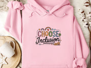 Choose Inclusion Hoodie-Light Pink-Neurodiversity, ADHD & Autism Awareness & Acceptance Hoodie by Daily Bloom