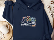 Choose Inclusion Hoodie-Navy-Neurodiversity, ADHD & Autism Awareness & Acceptance Hoodie by Daily Bloom