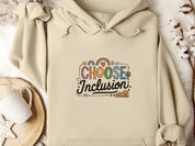 Choose Inclusion Hoodie-Sand-Neurodiversity, ADHD & Autism Awareness & Acceptance Hoodie by Daily Bloom