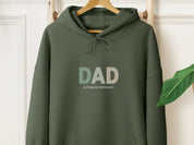 Dad Gradient Men's Hoodie-Military Green-Neurodiversity, ADHD & Autism Awareness & Acceptance Hoodie by Daily Bloom